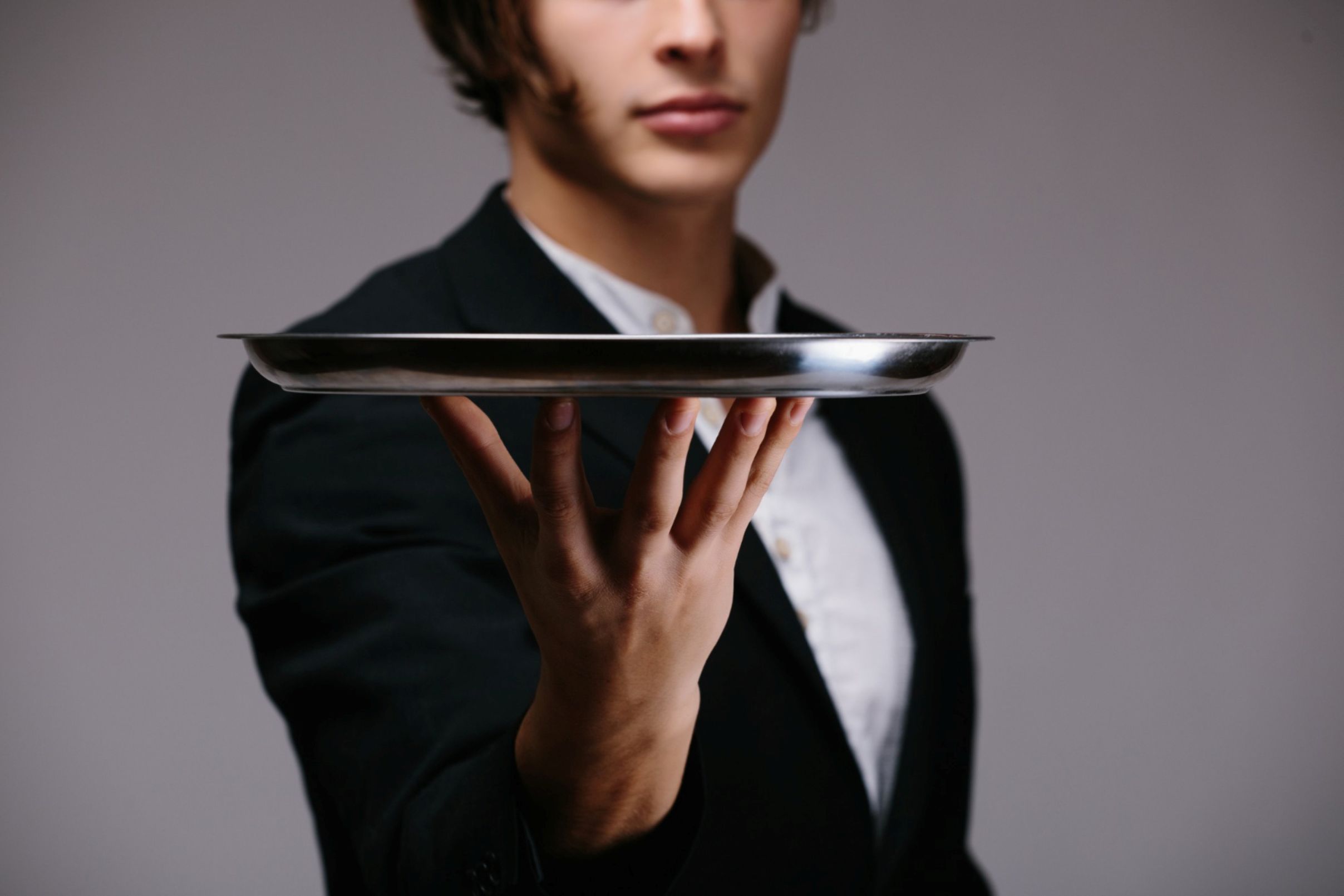Someone ready to serve you.